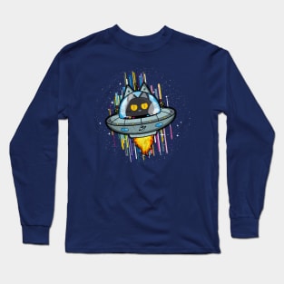 Astrocat in a speed of light Long Sleeve T-Shirt